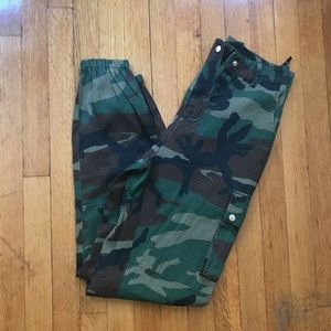 High Waist Camo Pants